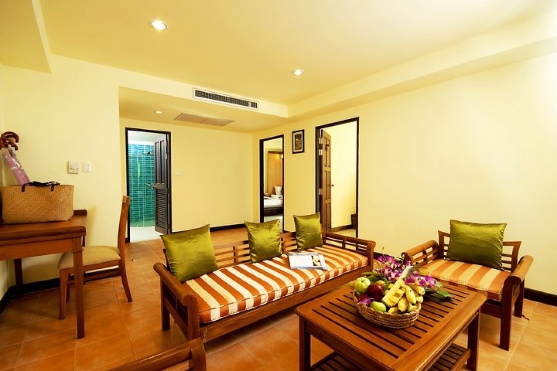 Khaolak Orchid- Familie kamer - woonkamer